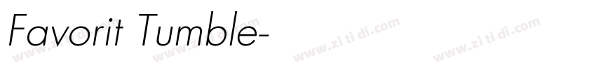 Favorit Tumble字体转换